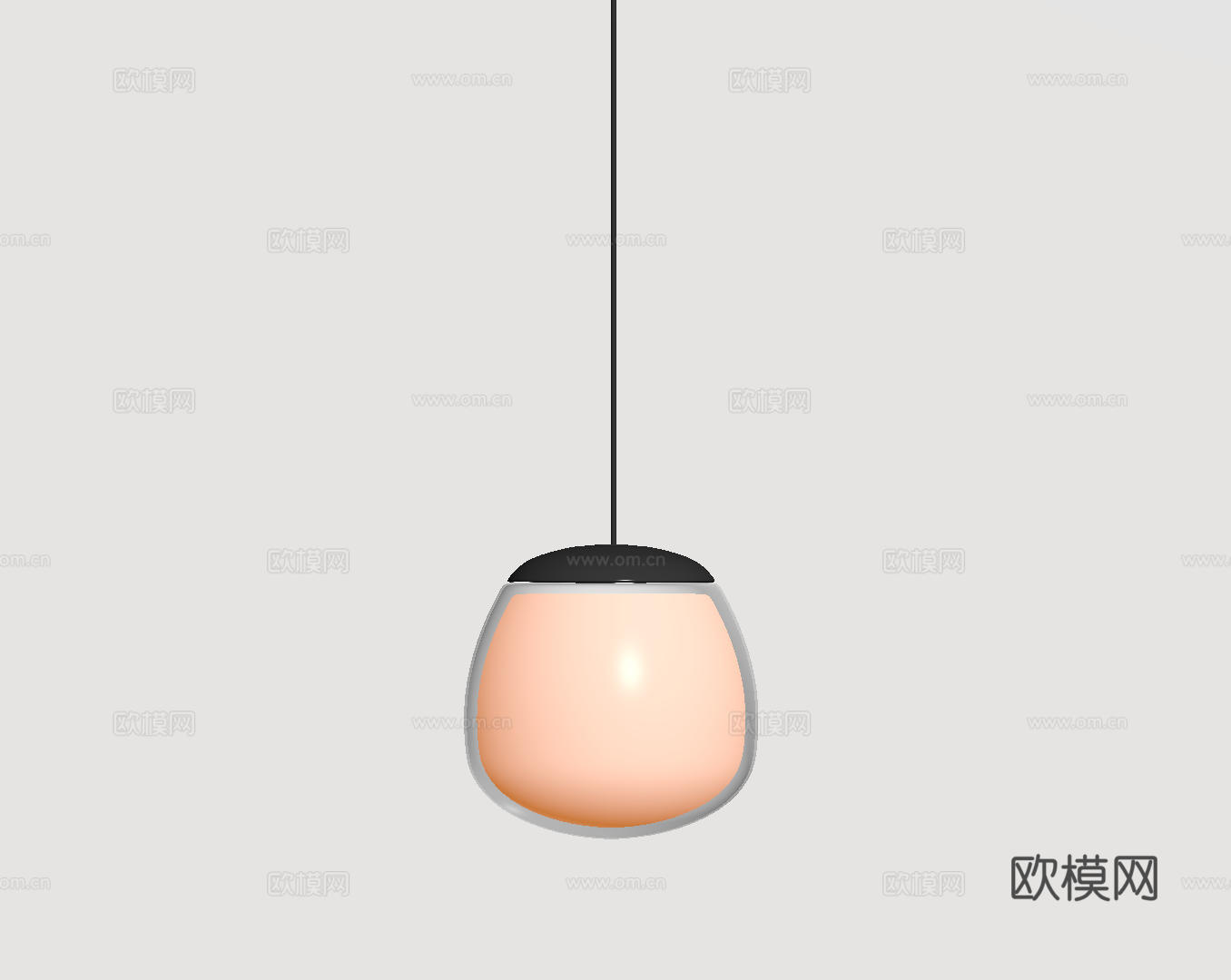 现代极简吊灯 中古奶油风吊灯 北欧简约吊灯 餐厅吊灯 卧室艺su模型