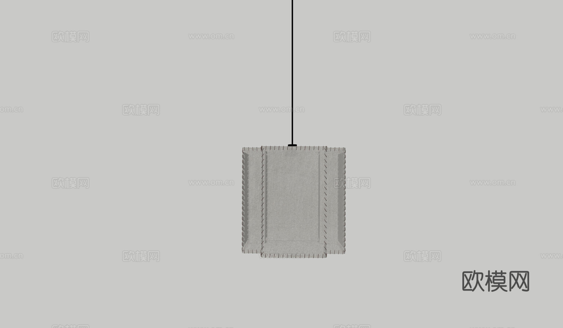 现代极简吊灯 中古奶油风吊灯 北欧简约吊灯 餐厅吊灯 卧室艺su模型下载（渲染图2）