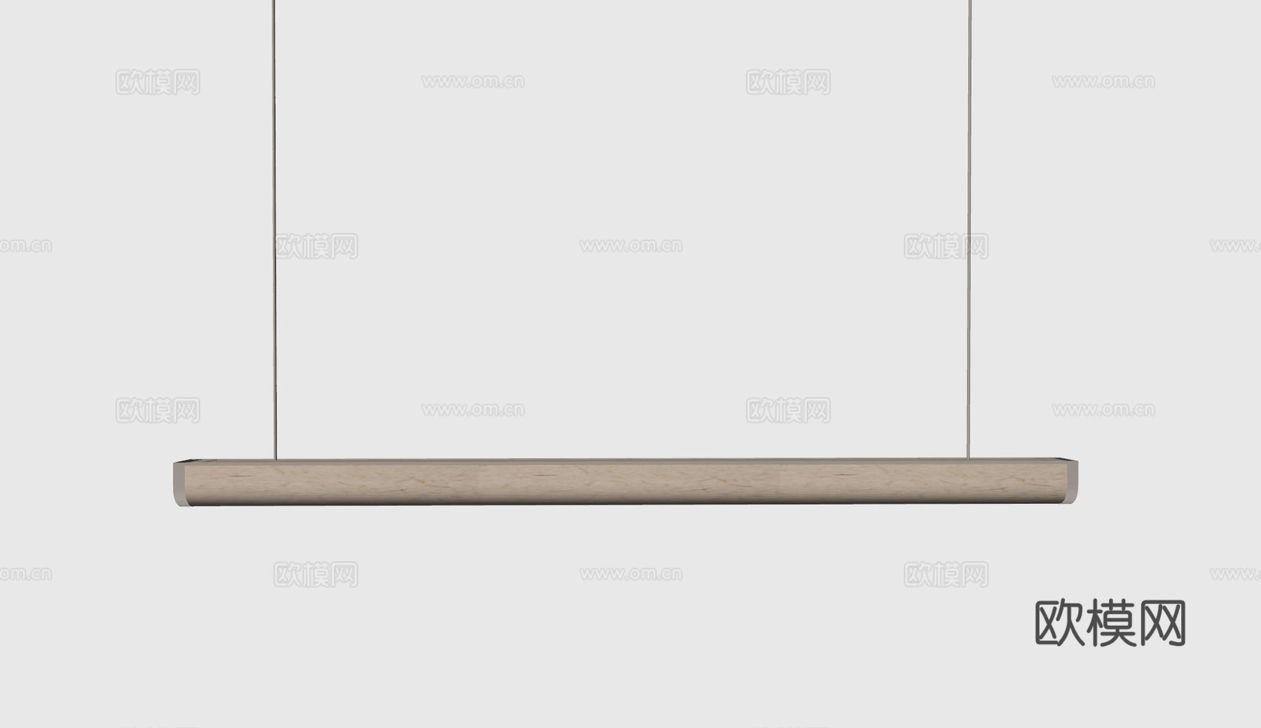 现代中古吊灯 极简奶油风吊灯 北欧简约吊灯 餐厅吊灯 长条吊su模型