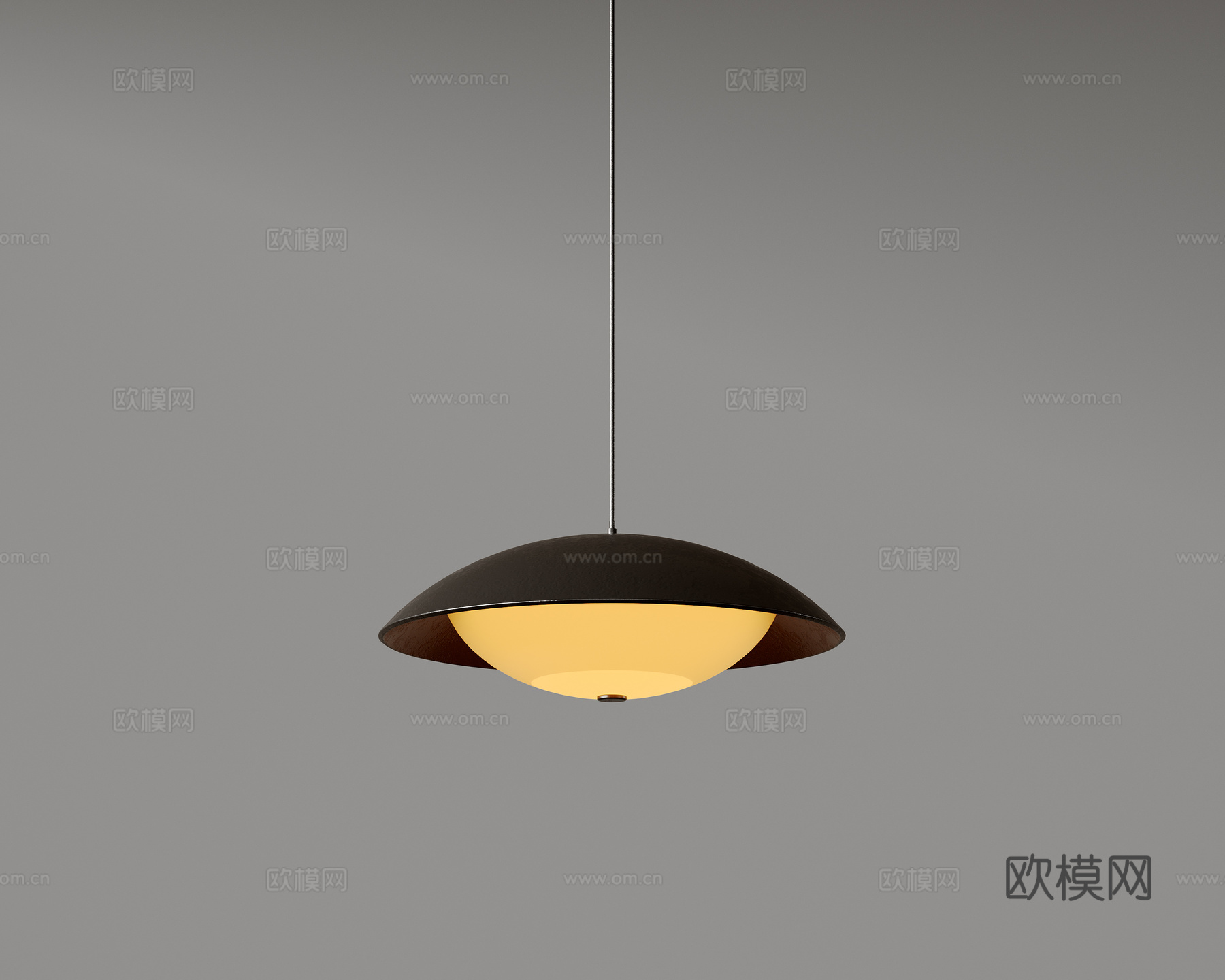 现代极简吊灯 中古奶油风吊灯 北欧简约吊灯 餐厅吊灯 卧室艺su模型下载（渲染图1）