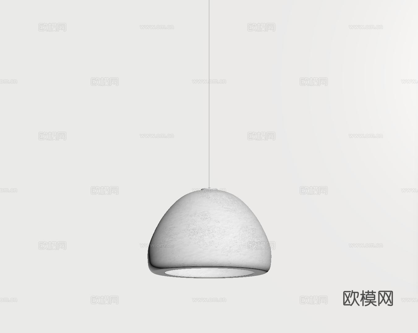 现代极简吊灯 中古奶油风吊灯 北欧简约吊灯 餐厅吊灯 卧室艺su模型