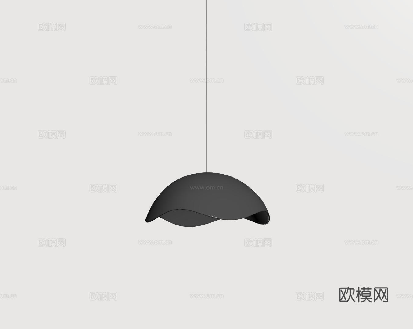 现代极简吊灯 中古奶油风吊灯 北欧简约吊灯 餐厅吊灯 卧室艺su模型