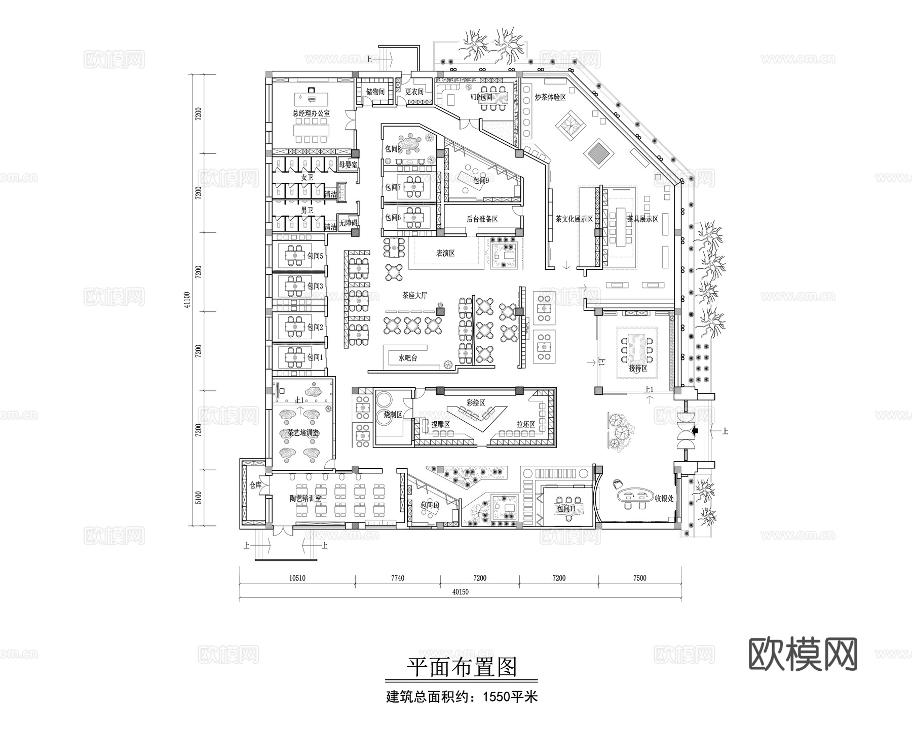 茶文化会所装修施工图cad施工图cad施工图