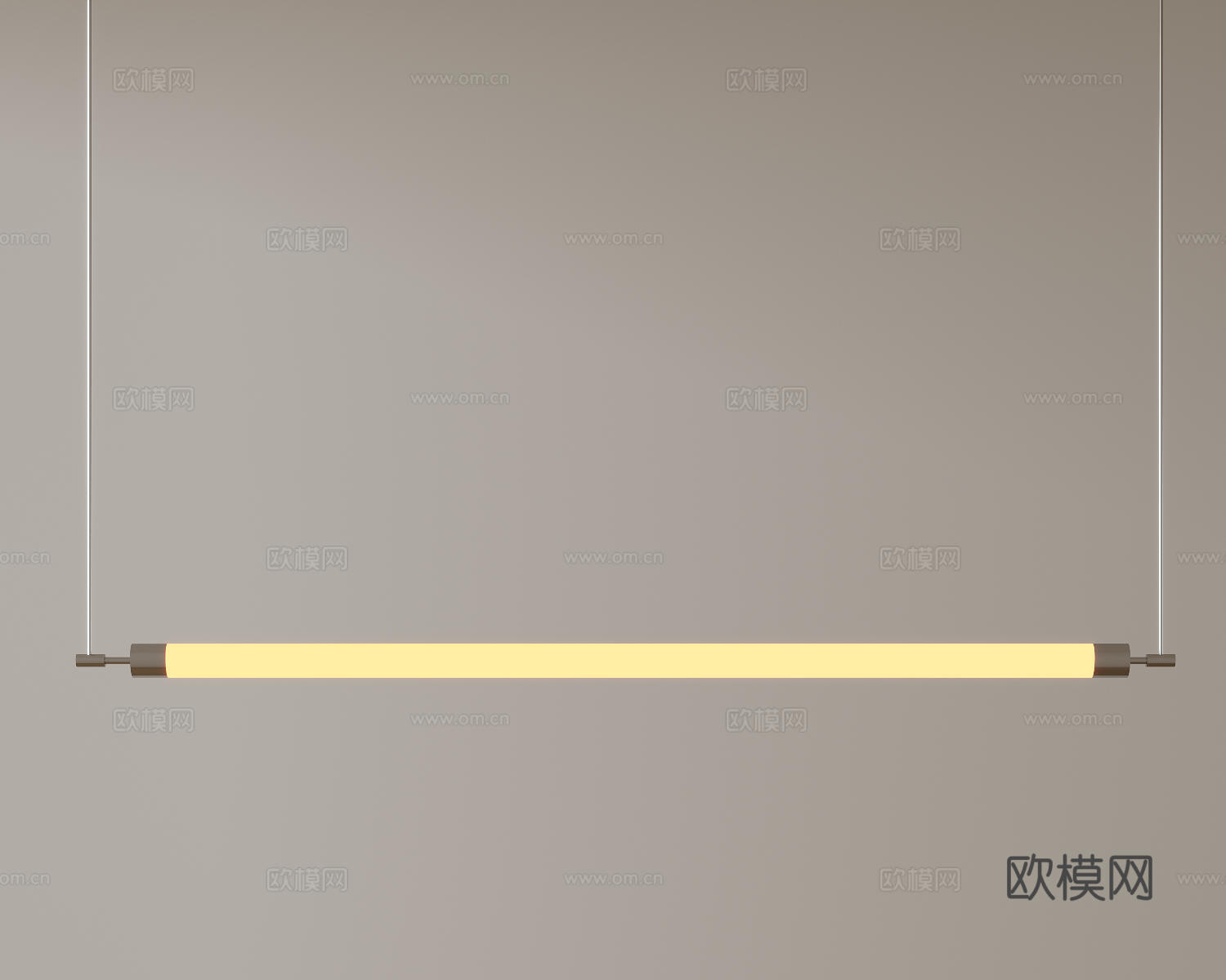 现代中古吊灯 极简奶油风吊灯 北欧简约吊灯 餐厅吊灯 长条吊su模型