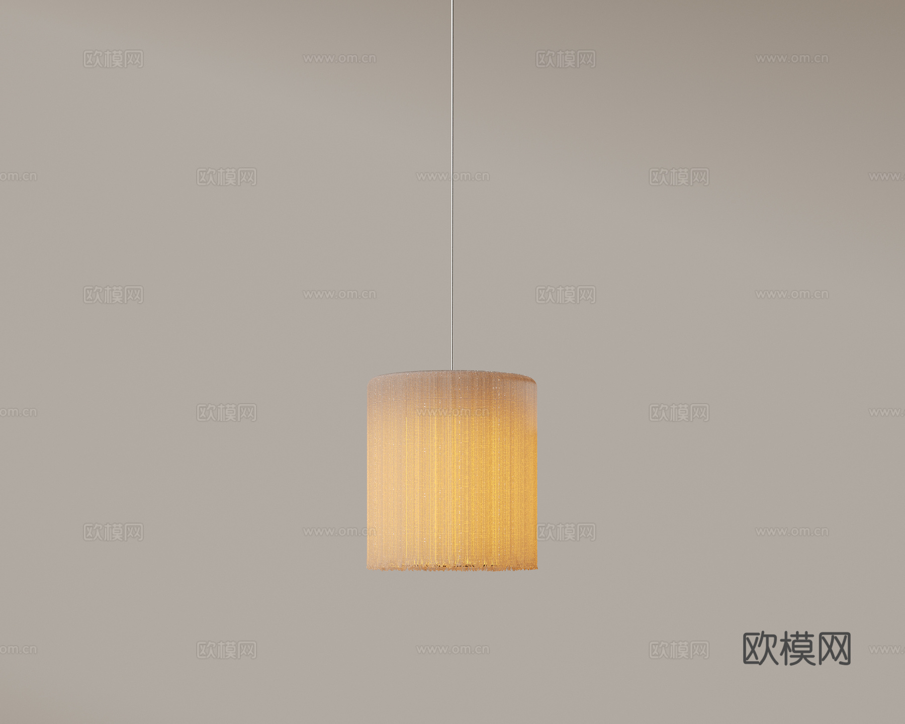 现代极简吊灯 中古奶油风吊灯 北欧简约吊灯 餐厅吊灯 卧室艺su模型下载（渲染图1）