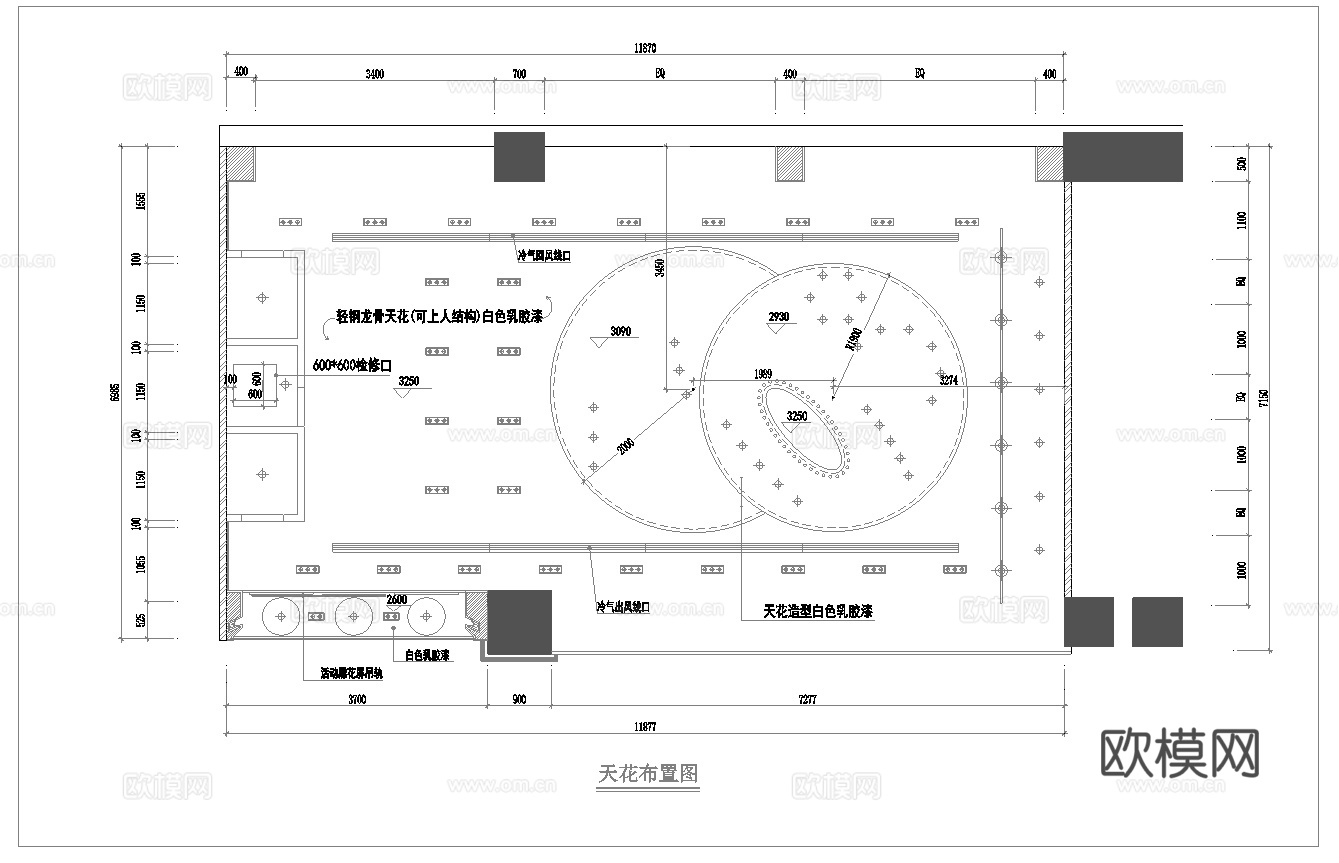 服装店专卖店 最新全套施工图 效果图合集cad施工图