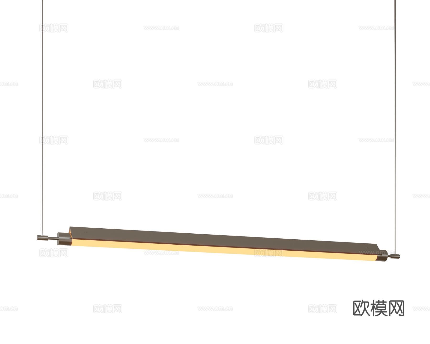 现代中古吊灯 极简奶油风吊灯 北欧简约吊灯 餐厅吊灯 长条吊su模型