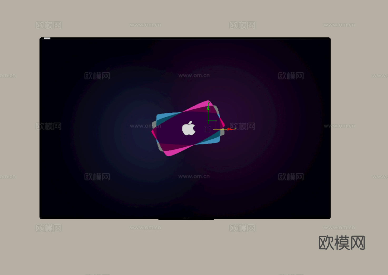 现代电视机 移动电视 激光电视 显示屏 壁挂式电视su模型