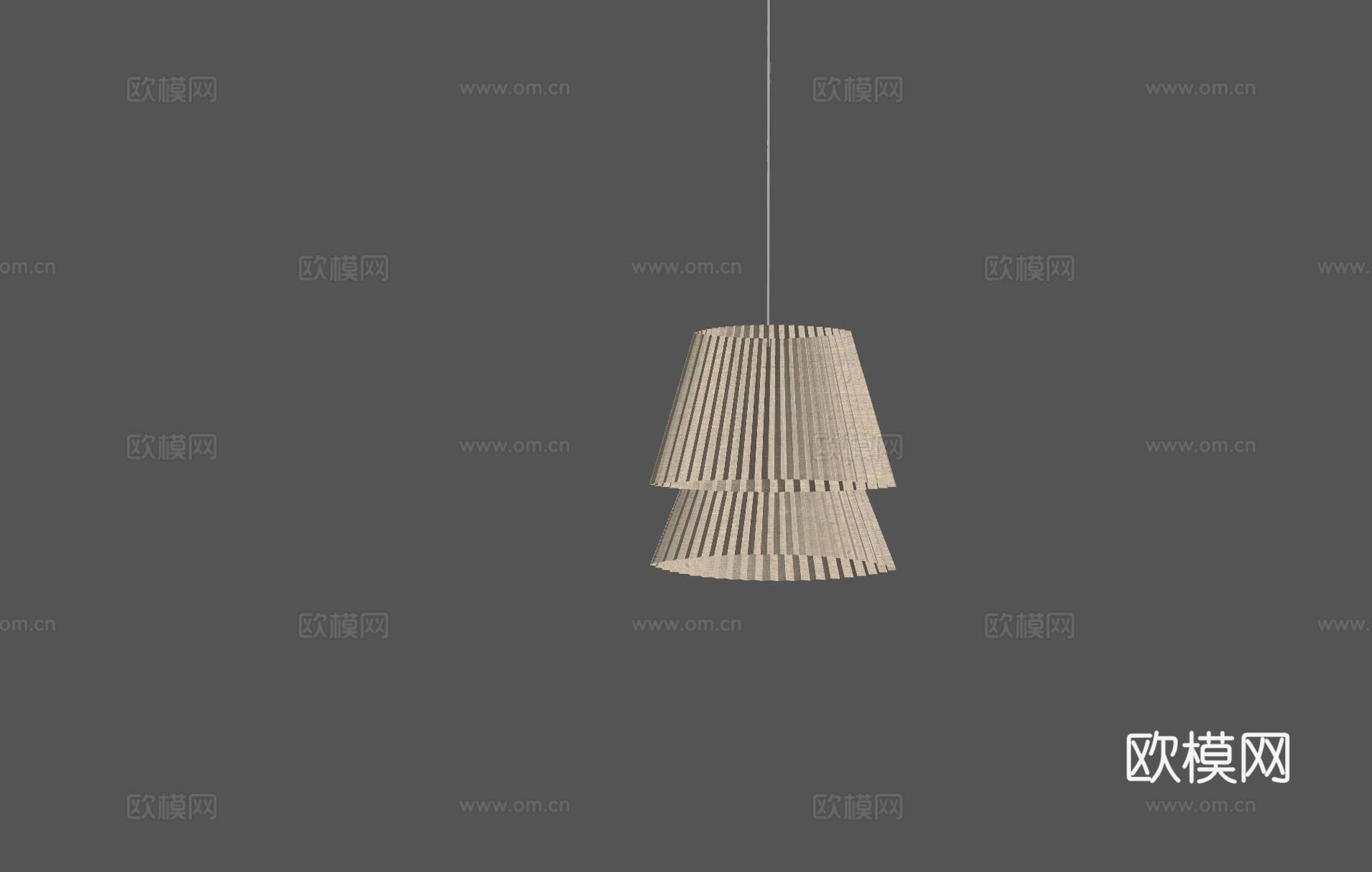 现代中古吊灯 极简奶油风吊灯 北欧简约吊灯 餐厅吊灯 长条吊su模型