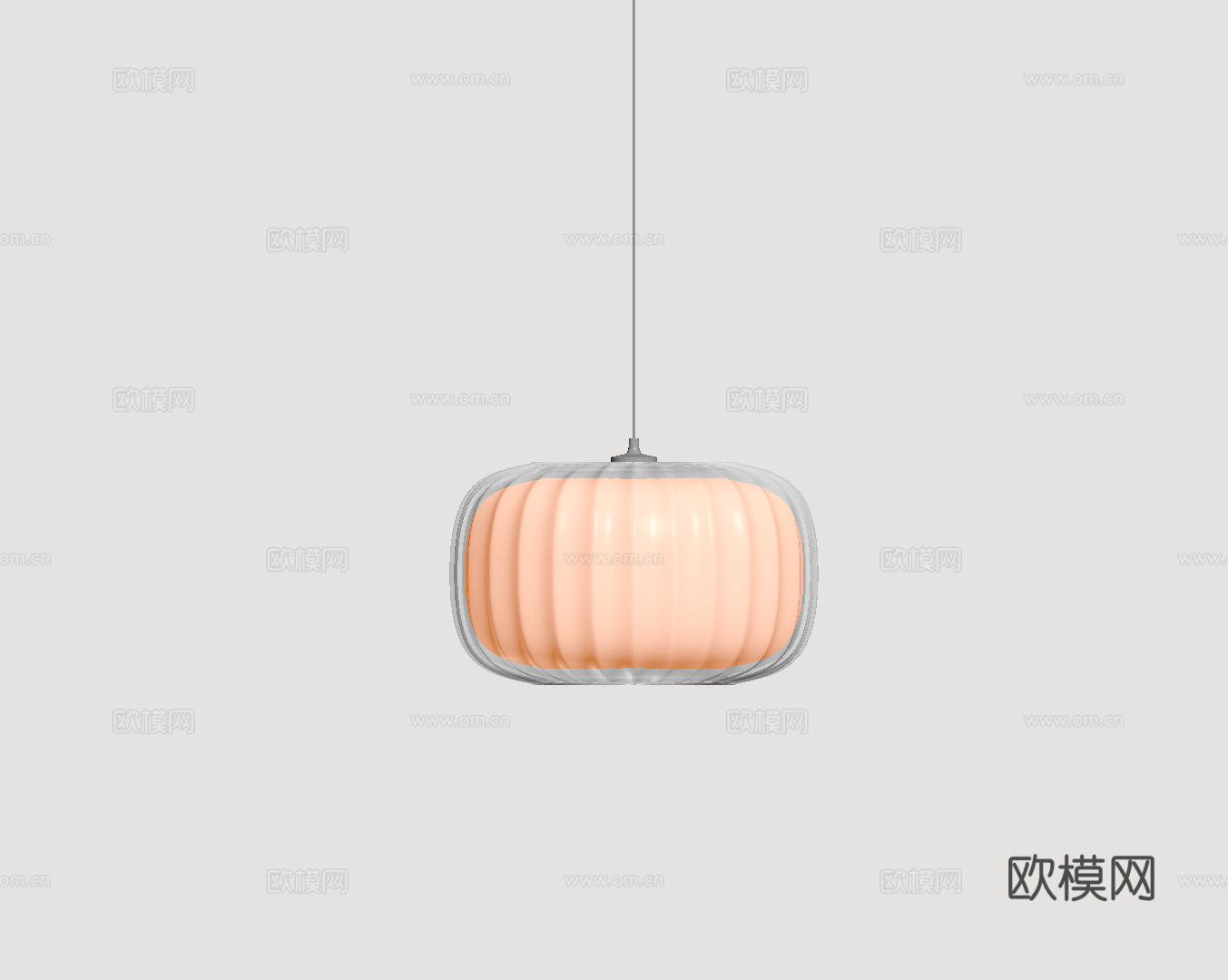 现代极简吊灯 中古奶油风吊灯 北欧简约吊灯 餐厅吊灯 卧室艺su模型下载（渲染图2）