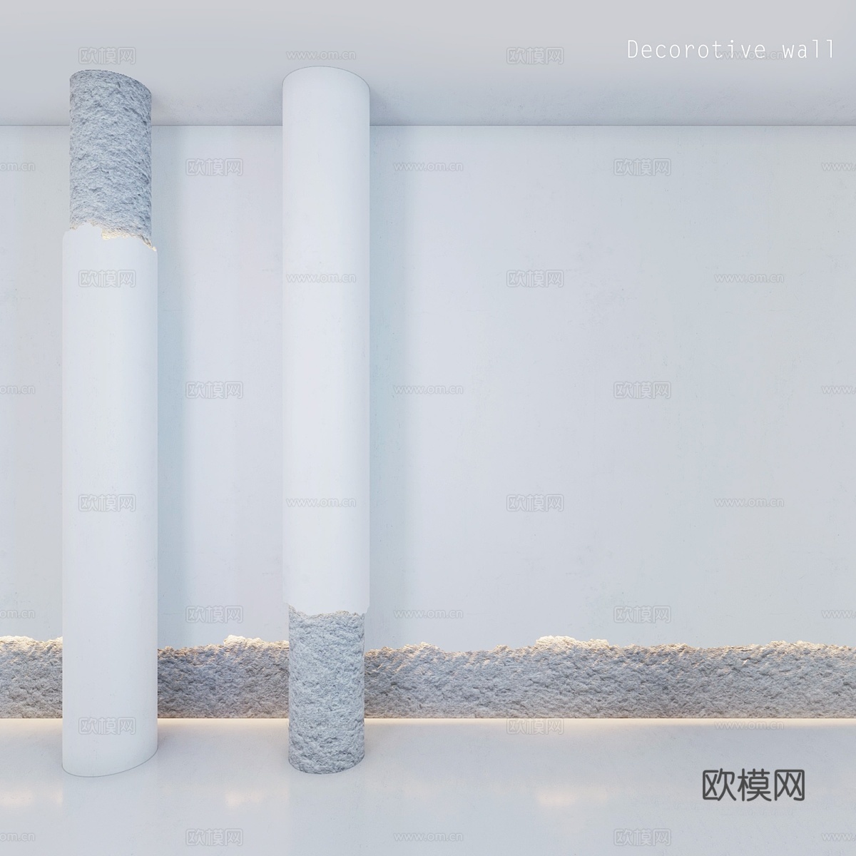 装饰墙 _ 石材3d模型下载