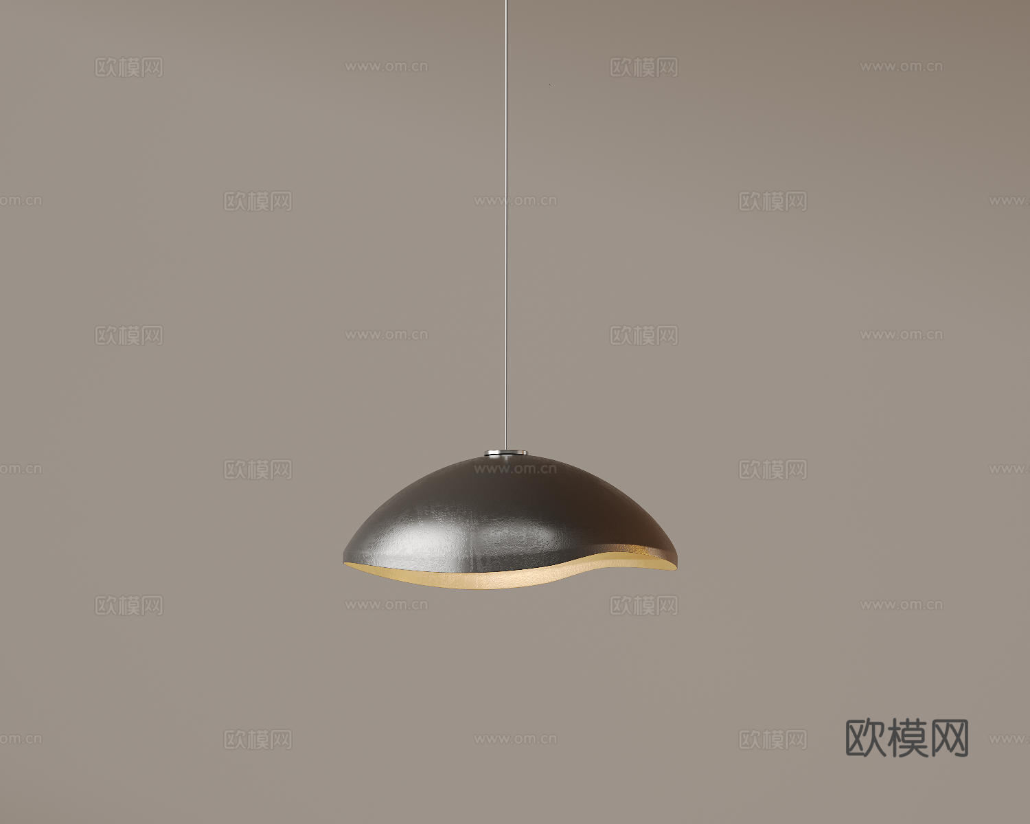 现代极简吊灯 中古奶油风吊灯 北欧简约吊灯 餐厅吊灯 卧室艺su模型下载（渲染图1）