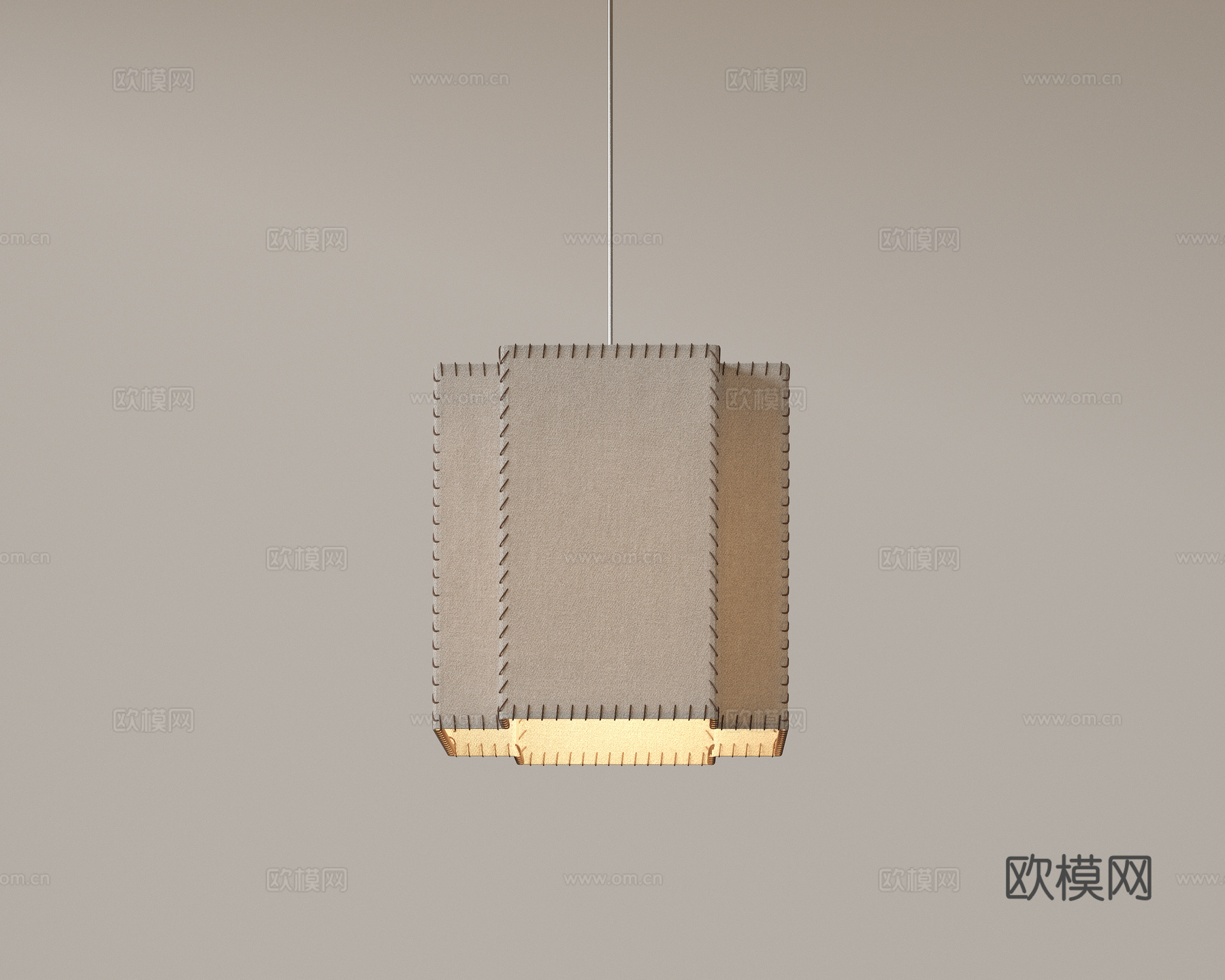 现代极简吊灯 中古奶油风吊灯 北欧简约吊灯 餐厅吊灯 卧室艺su模型下载（渲染图1）