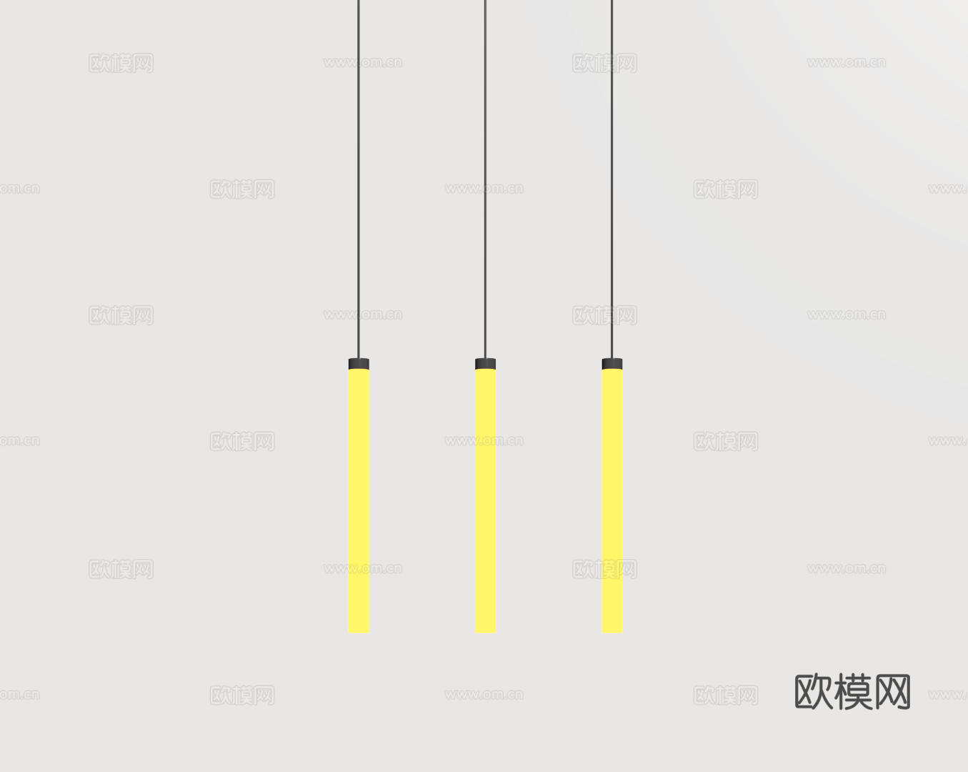 现代极简吊灯 中古奶油风吊灯 北欧简约吊灯 餐厅吊灯 卧室艺su模型下载（渲染图2）