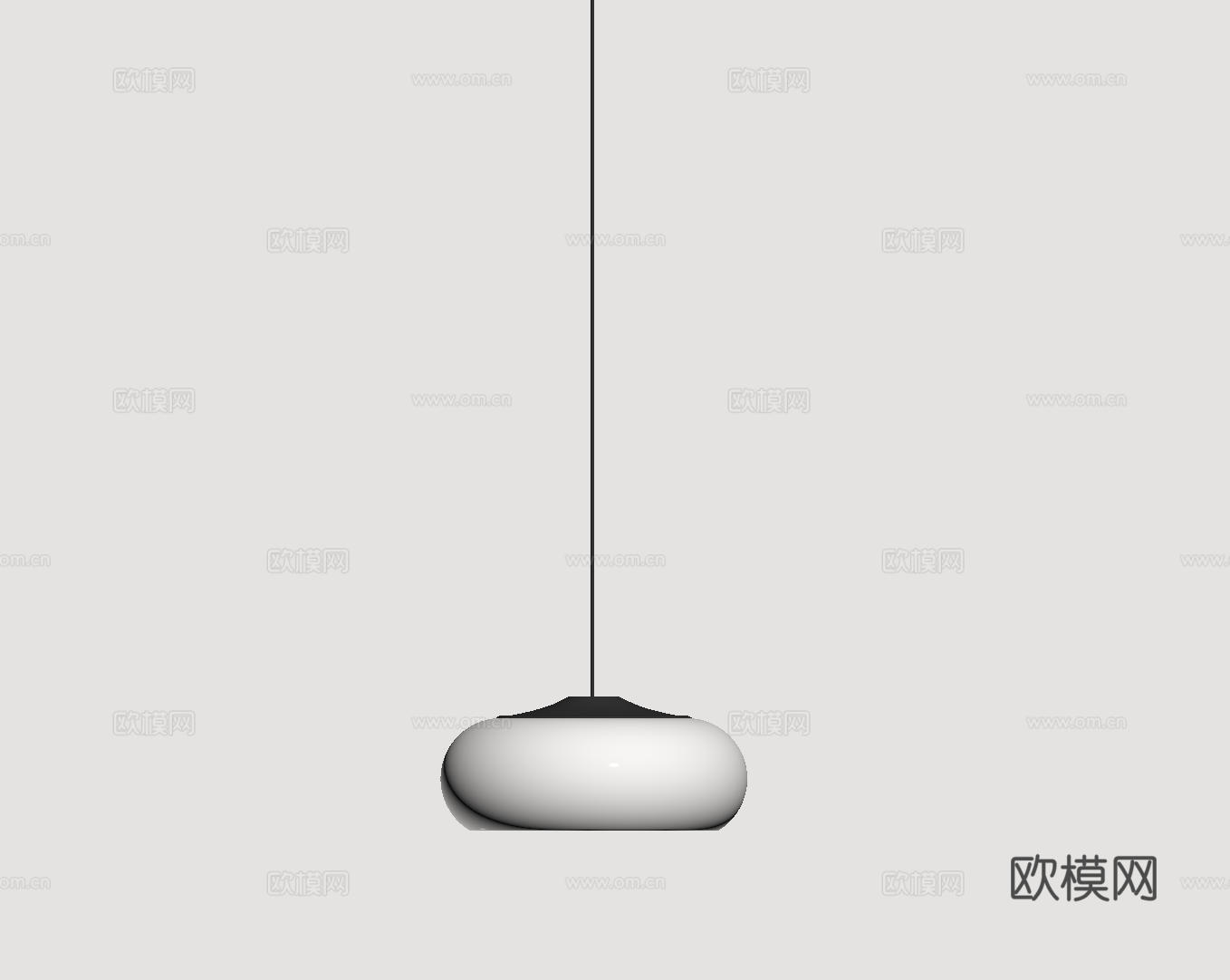 现代极简吊灯 中古奶油风吊灯 北欧简约吊灯 餐厅吊灯 卧室艺su模型