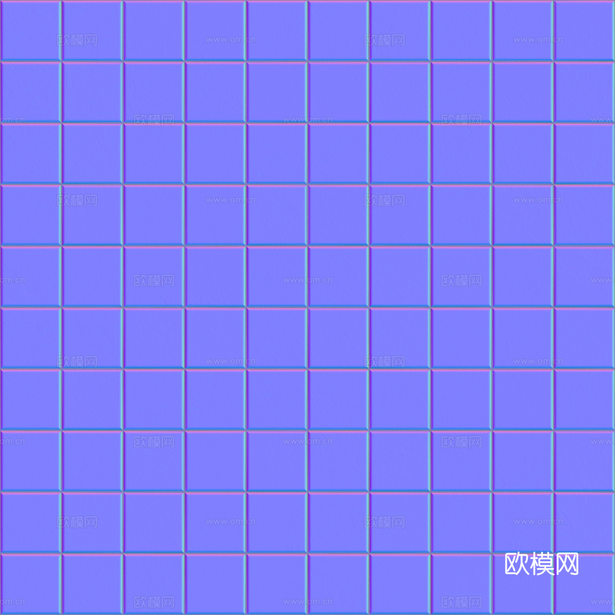 马赛克凹凸法线