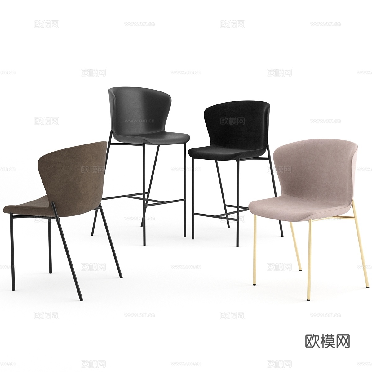 Friends &amp; Founders La Pipe 系列凳3d模型下载