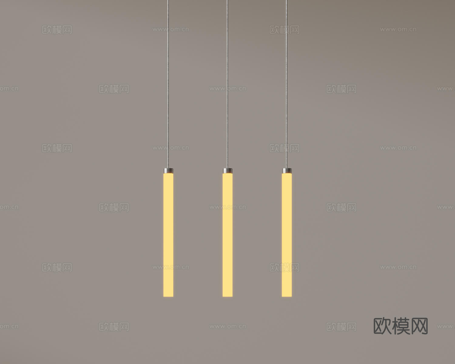 现代极简吊灯 中古奶油风吊灯 北欧简约吊灯 餐厅吊灯 卧室艺su模型下载（渲染图1）