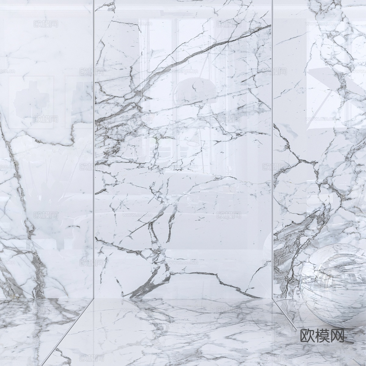 墙砖187 Statuario3d模型下载