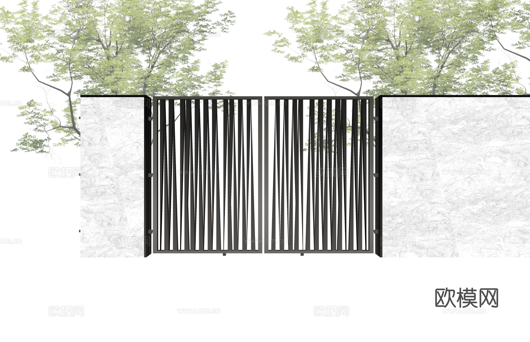 水景 庭院灯 造景 屋顶花园 门 草坪灯 室内景观 室内造景su模型