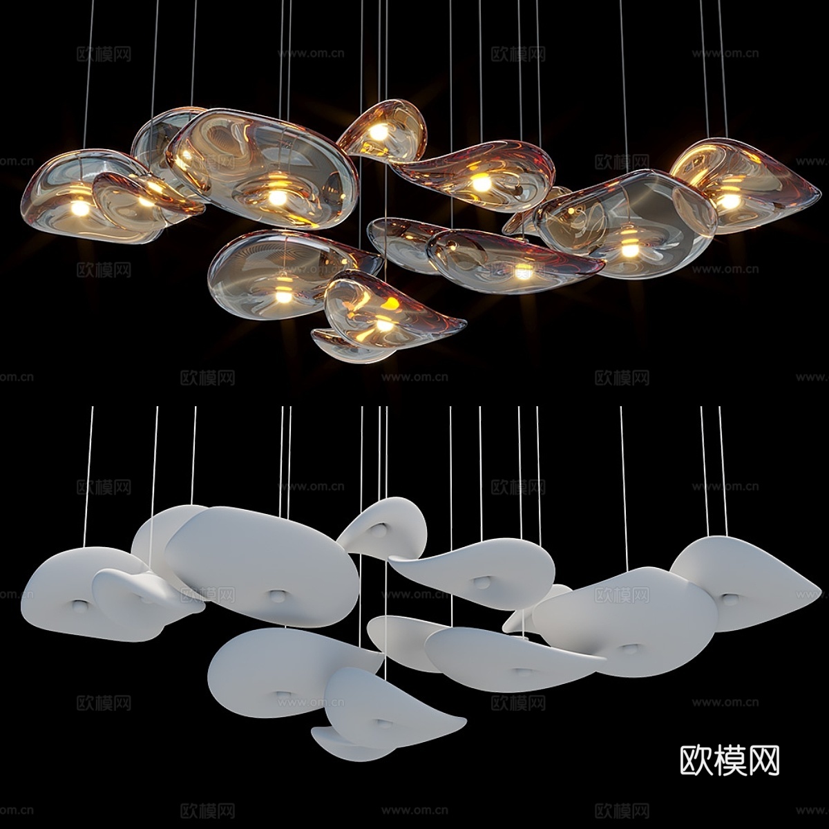 Vargov枝形吊灯3d模型下载