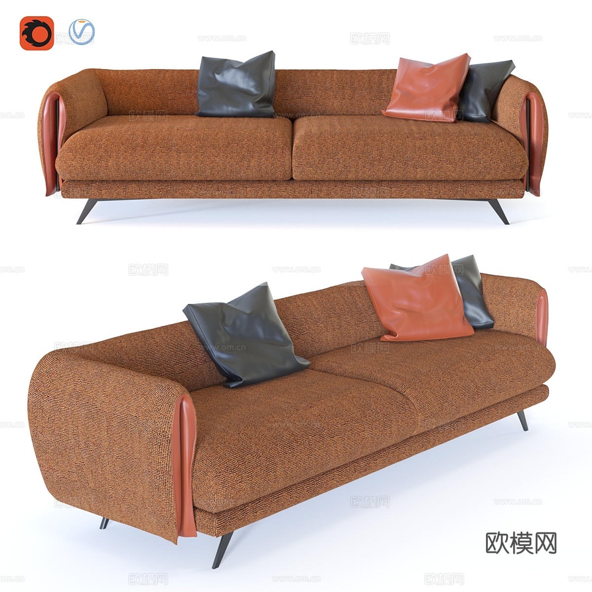 Bonaldo Saddle 2 seats3d模型下载