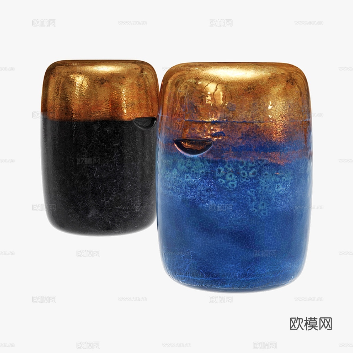 Rouge装饰鼓凳3d模型下载