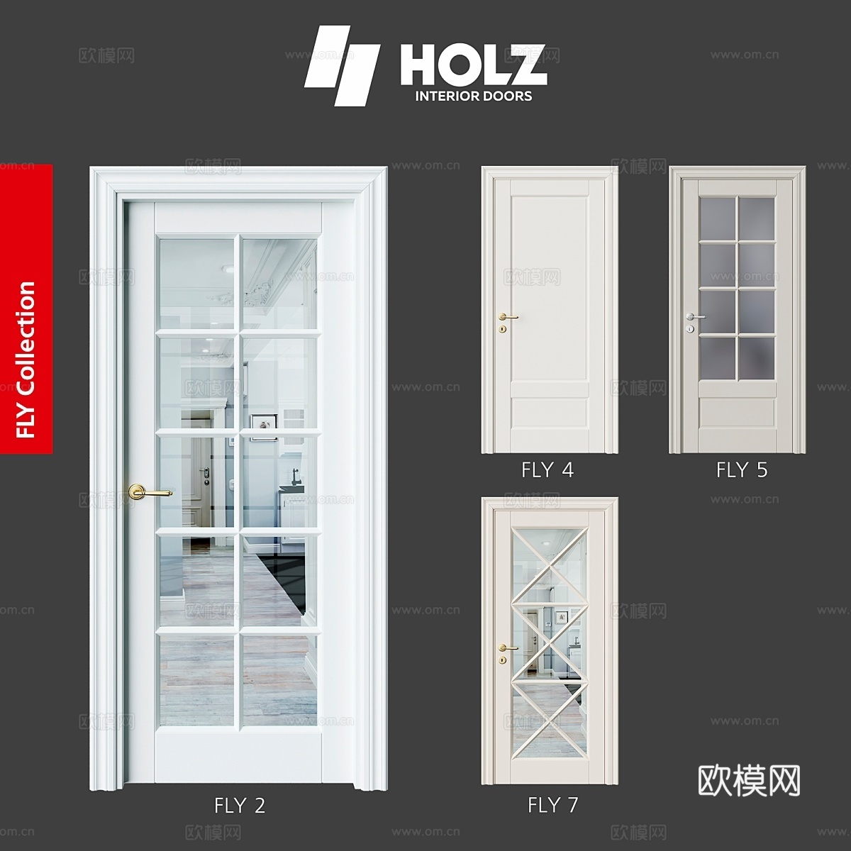 OM Doors HOLZ系列FLY3d模型下载