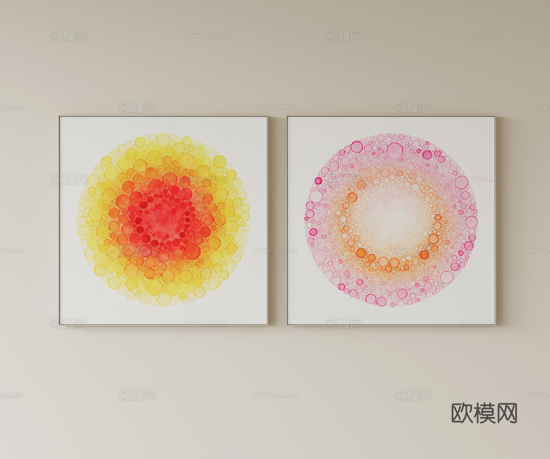 现代装饰画su模型