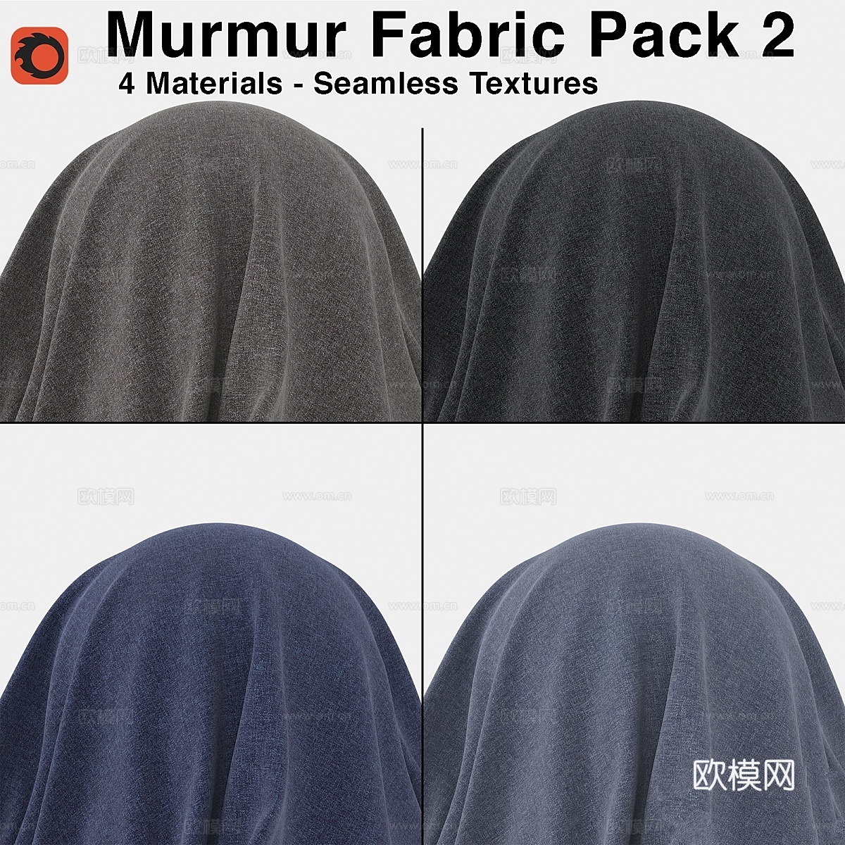 Maharam - Murmur Fabric - 套装 23d模型下载