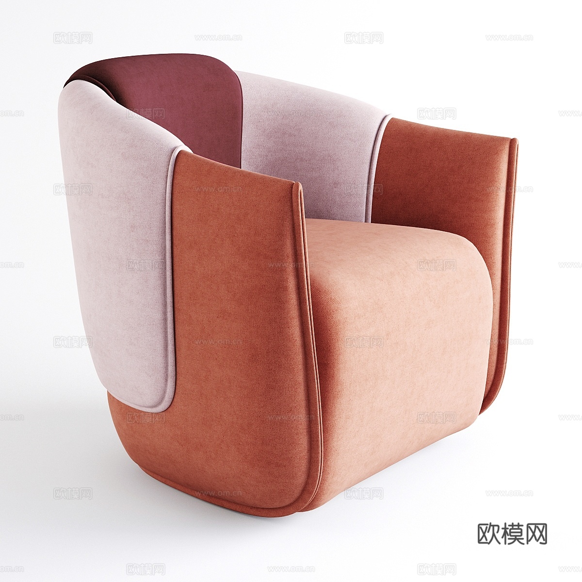 约翰森 Norma 单人椅3d模型下载