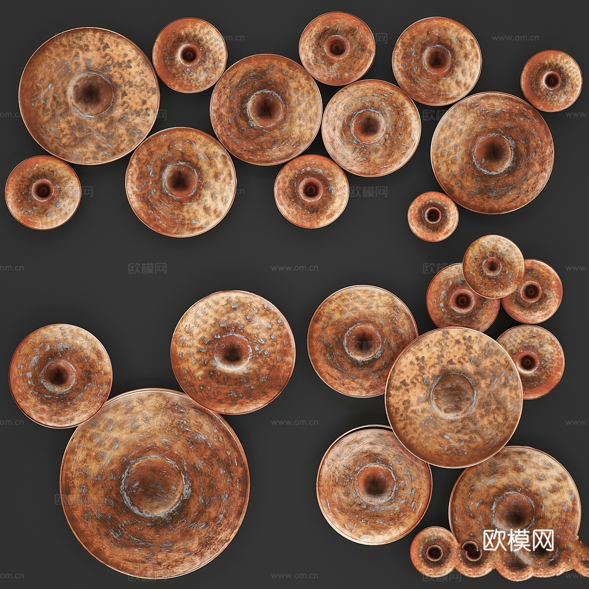 ART. 圆盘墙饰 by World Menagerie,3d模型下载