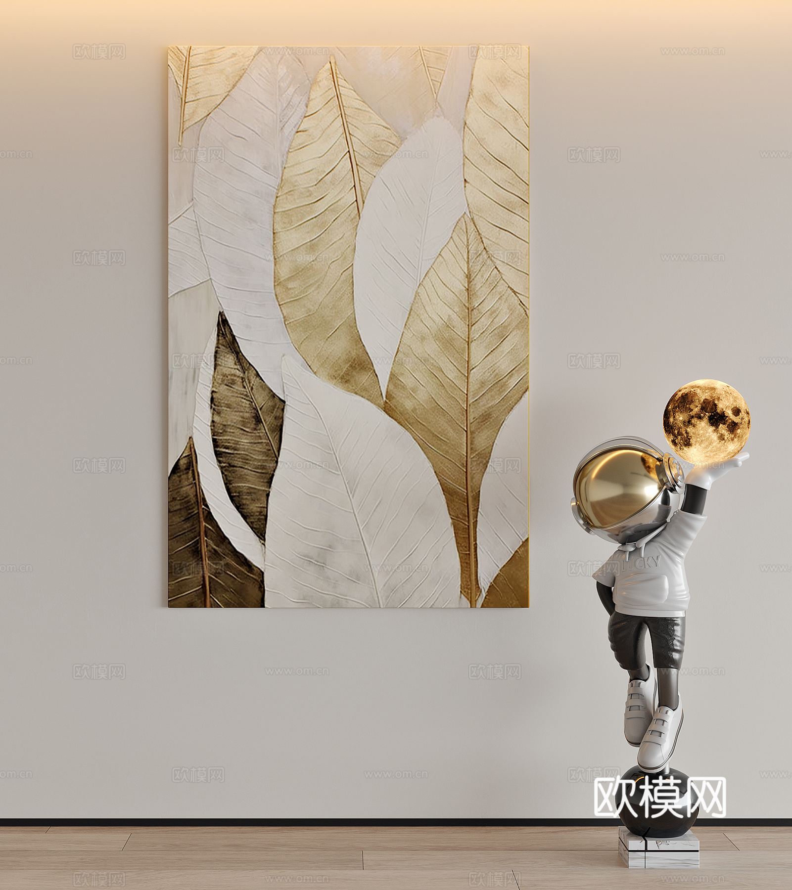 现代挂画3d模型下载