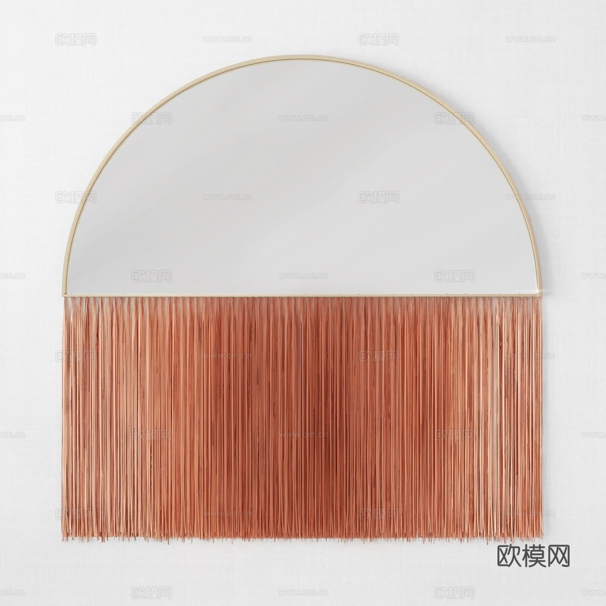 流苏装饰Luna镜3d模型下载