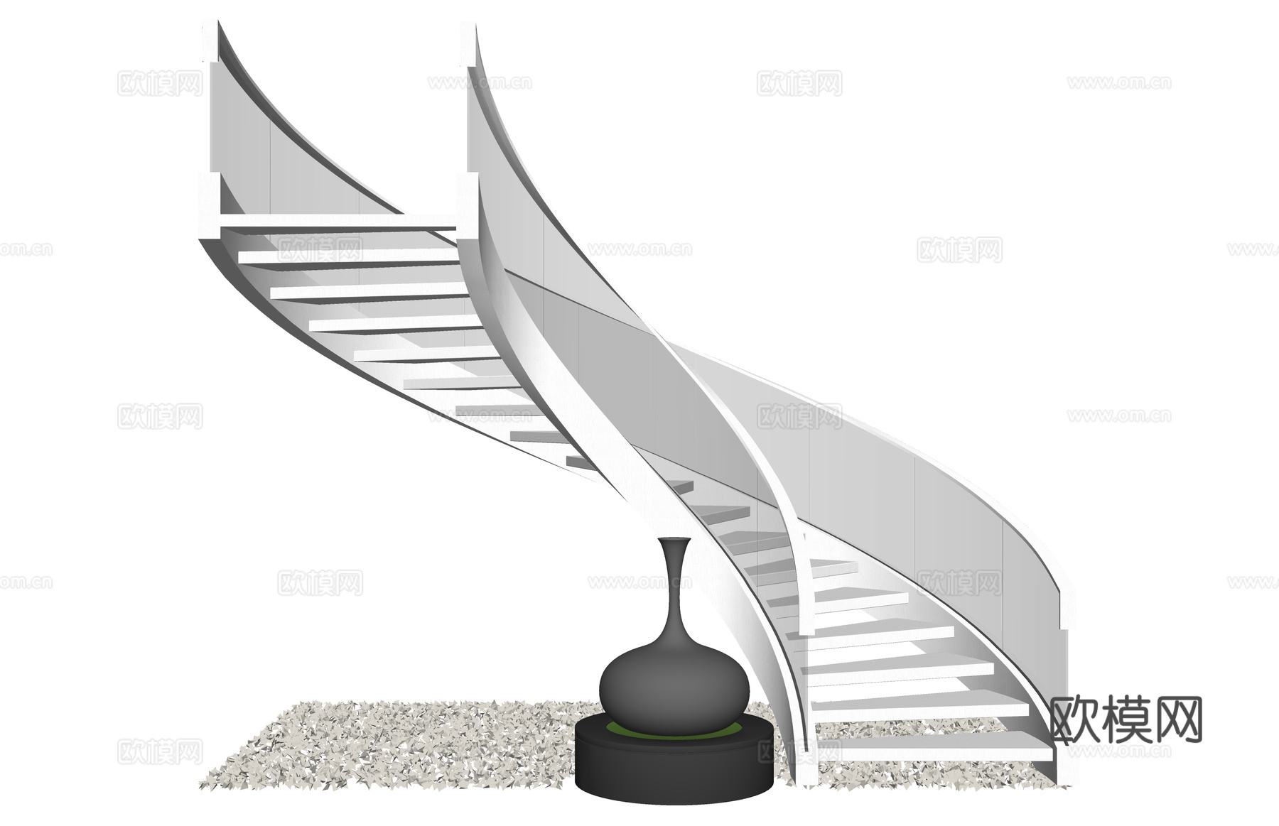 推拉门 客厅 家装 门 卧室 卫生间 五金 窗 构件su模型下载（渲染图2）