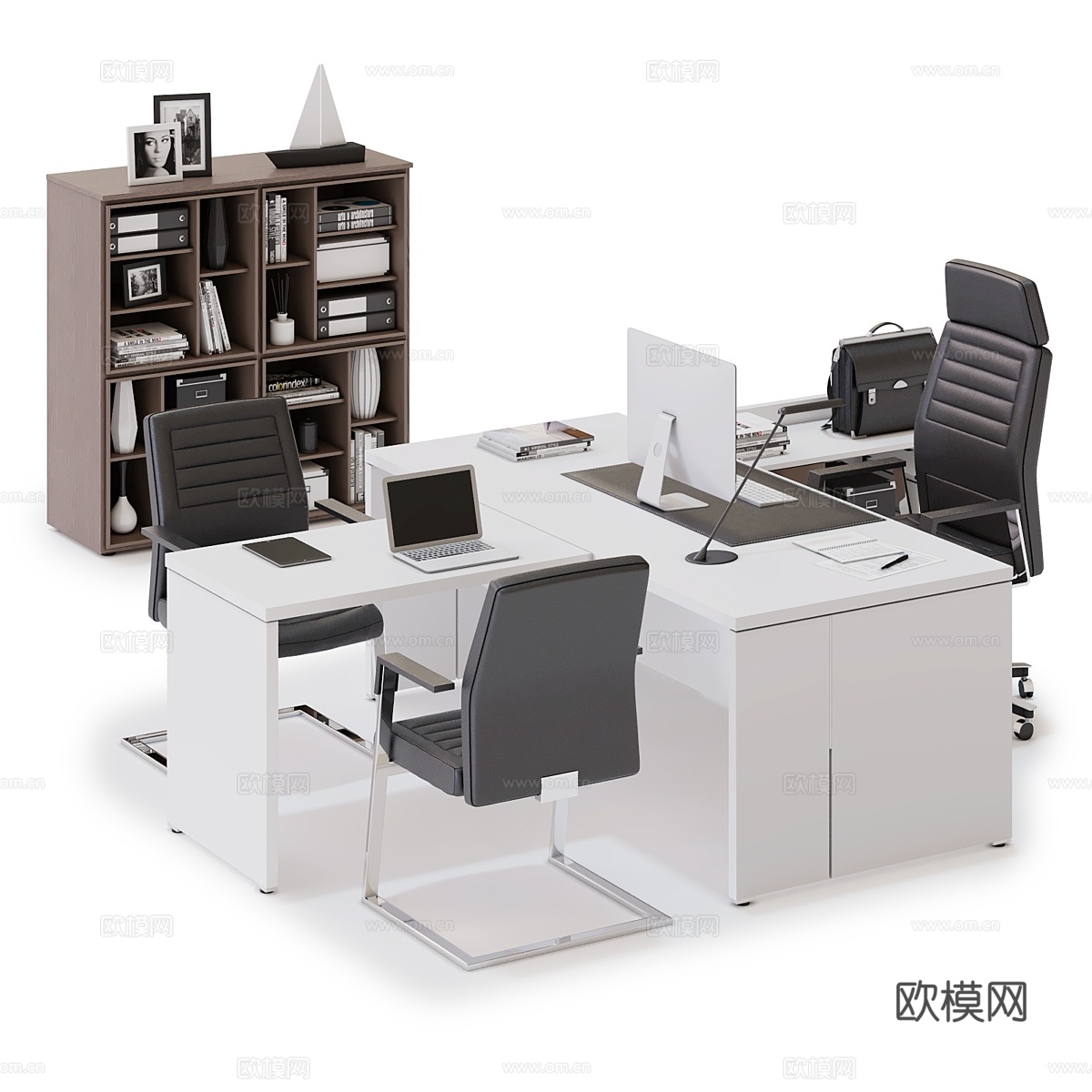 LAS DELTA EVO行政桌3d模型下载