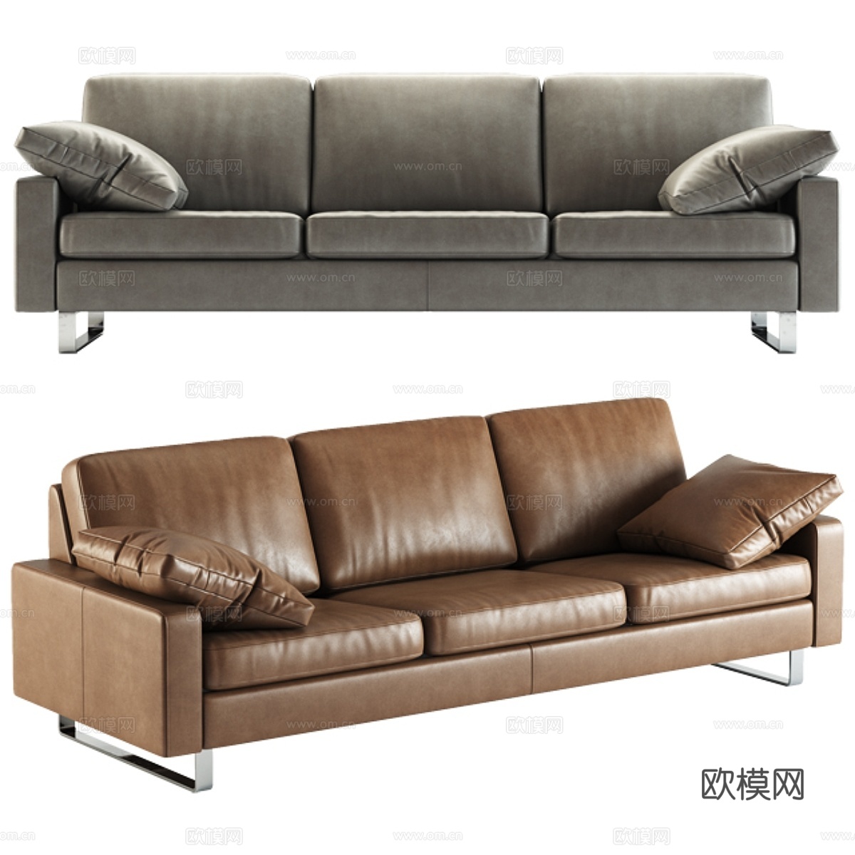 COR康塞塔三人沙发3d模型下载