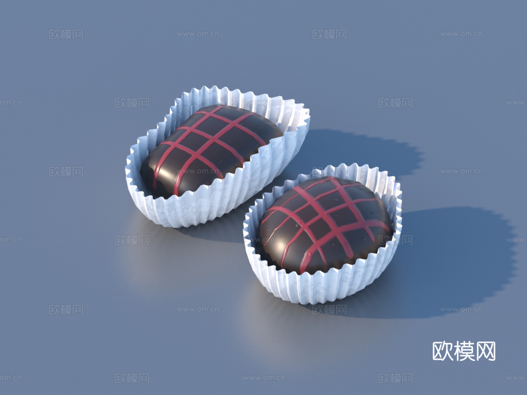 巧克力 巧克力球 溏心3d模型下载