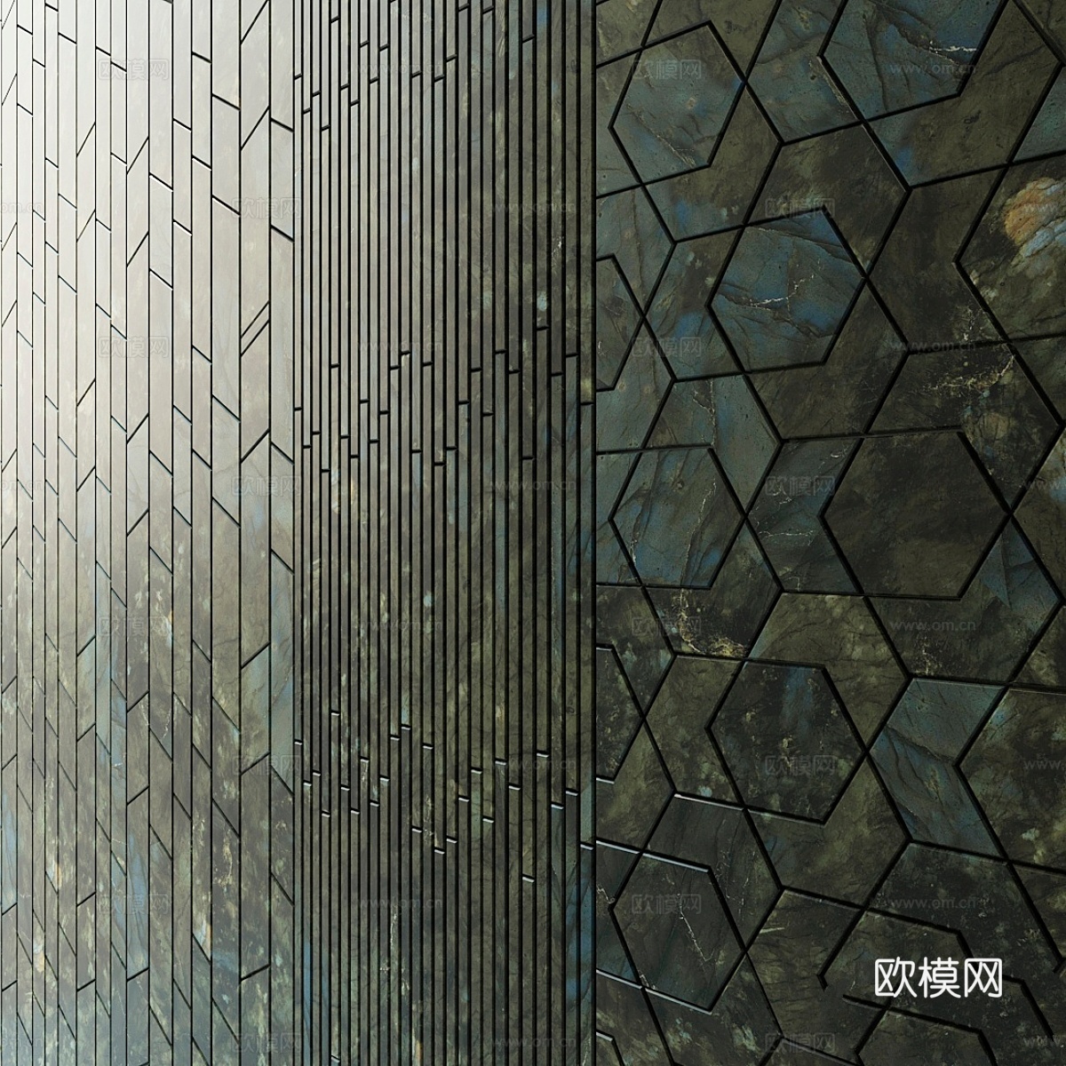 阿特拉斯协和瓷砖，梦幻奇观3d模型下载