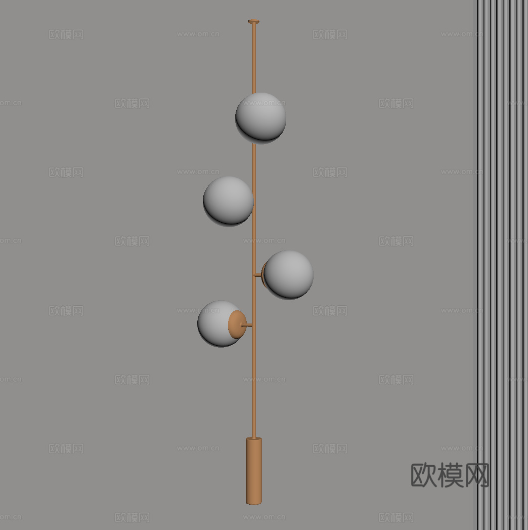 现代壁灯su模型