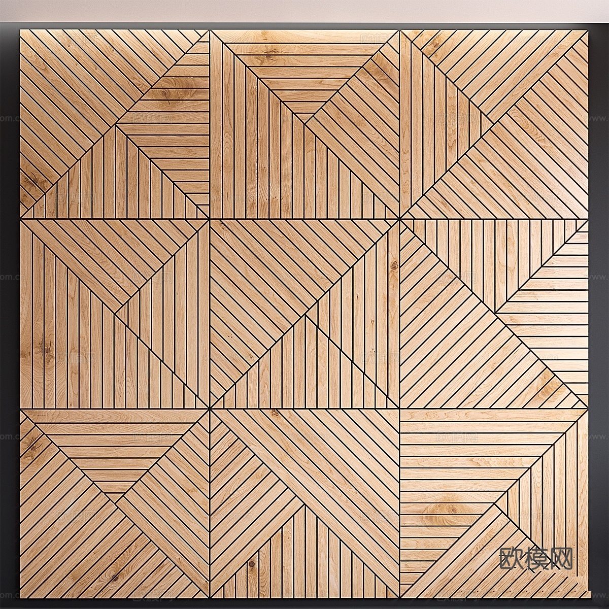 装饰墙板023d模型下载