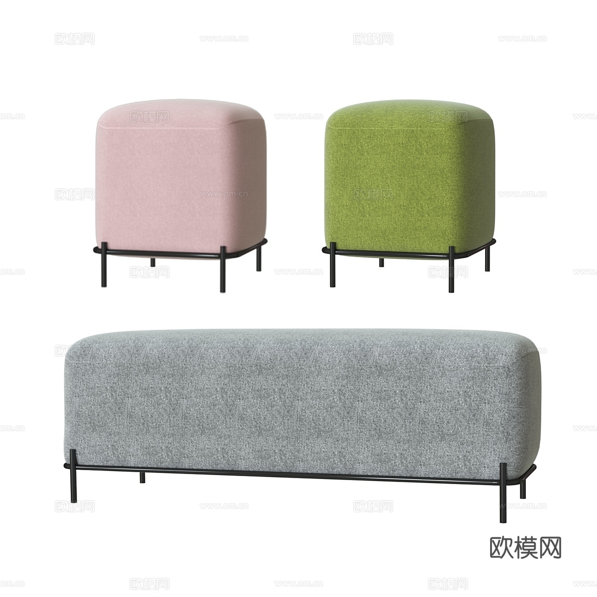 帕威脚凳3d模型下载