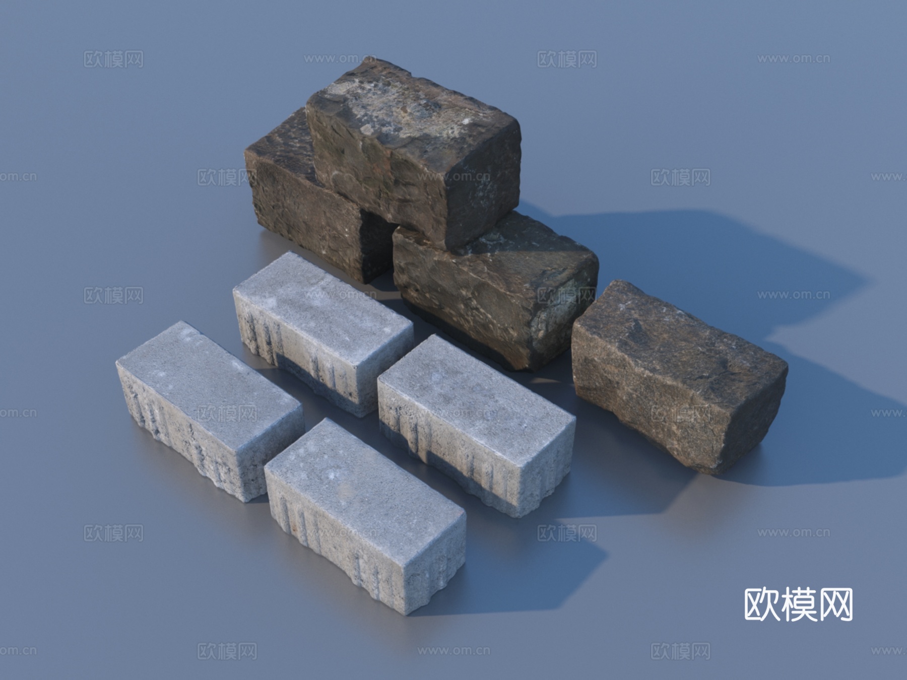 石头 石块 岩石3d模型3d模型下载