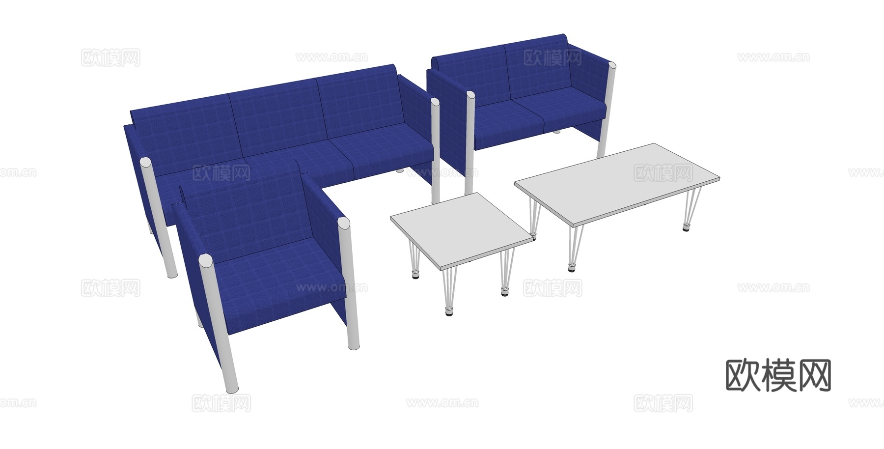 沙发 办公沙发 办公家具su模型