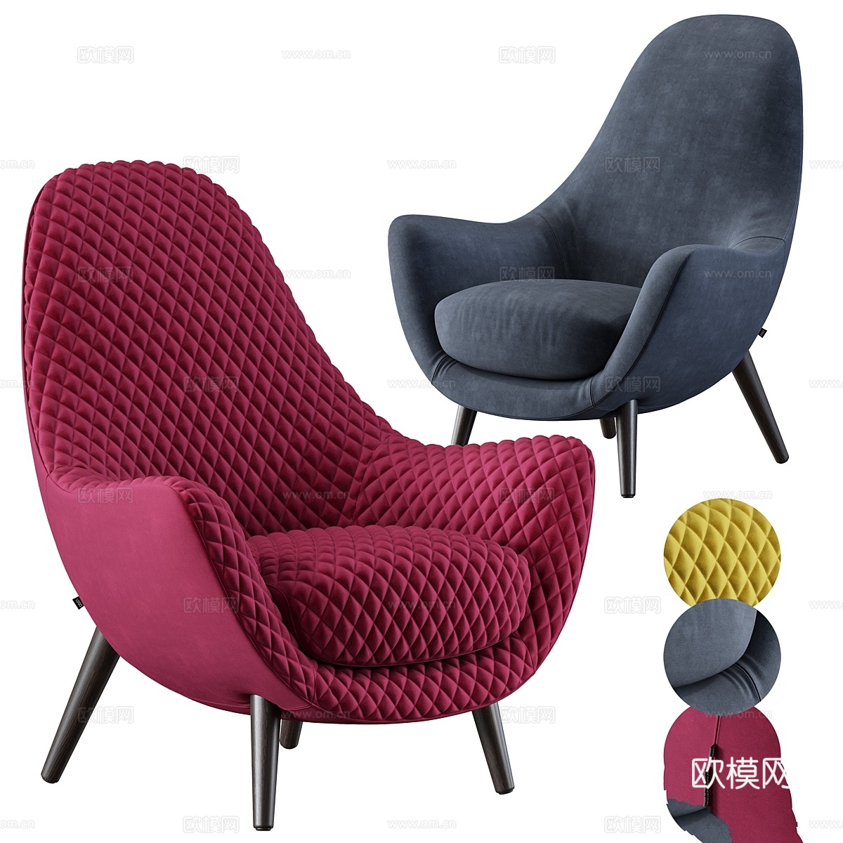 Poliform Mad King套装3d模型下载