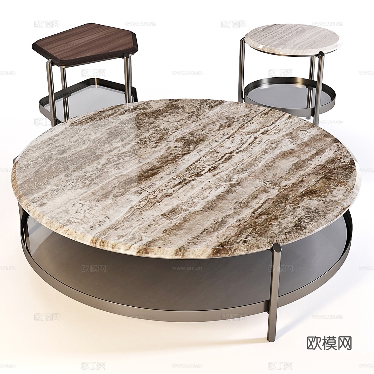 乔尔杰蒂咖啡桌 - 天际线套装 033d模型下载