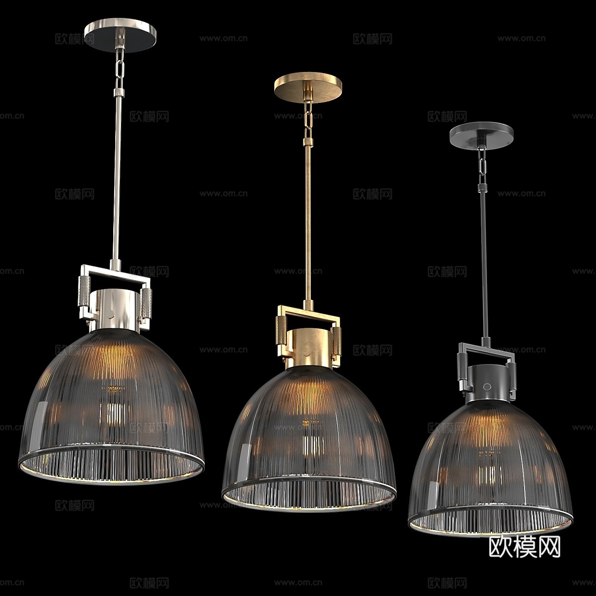 机械师棱镜罩灯吊灯3d模型下载