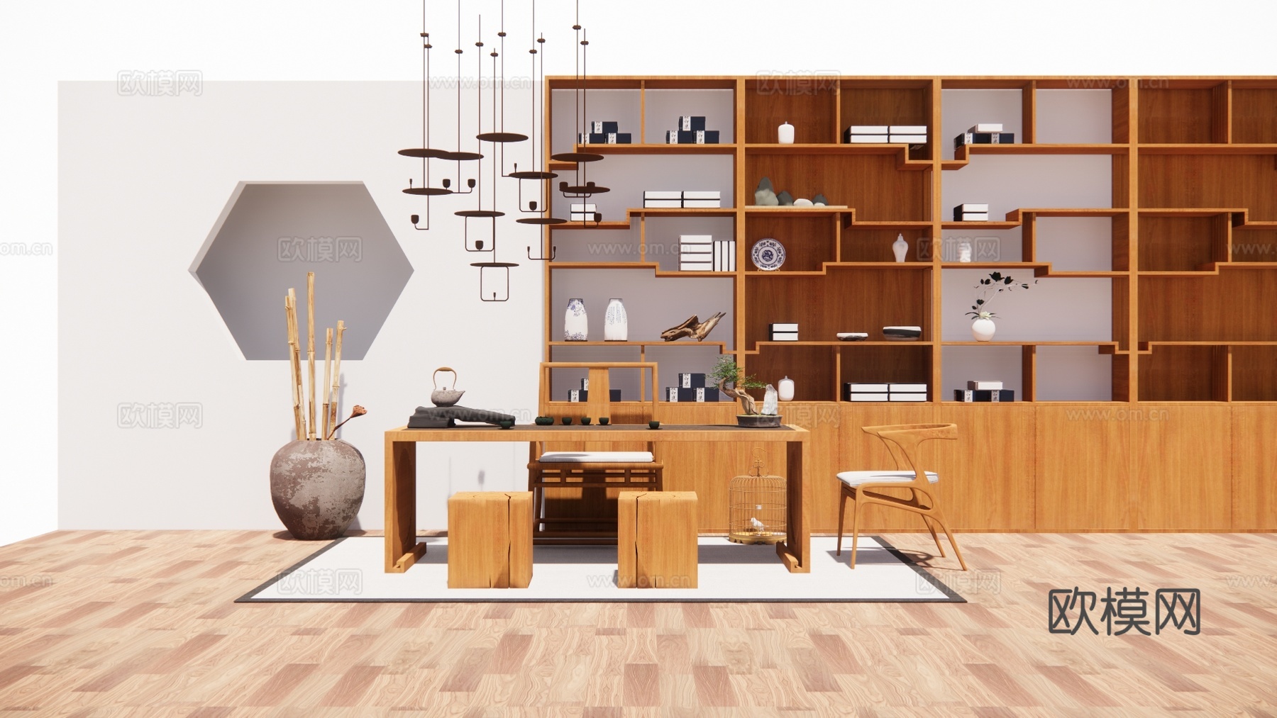 茶几 茶具 器具 小品 茶台 茶桌 茶桌椅su模型