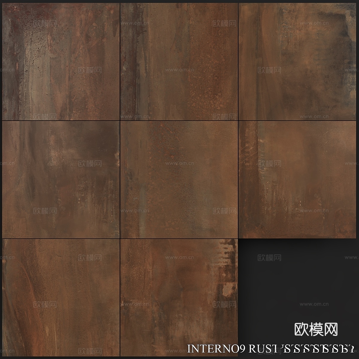 ABK Interno9 锈色 800x800 套装23d模型下载