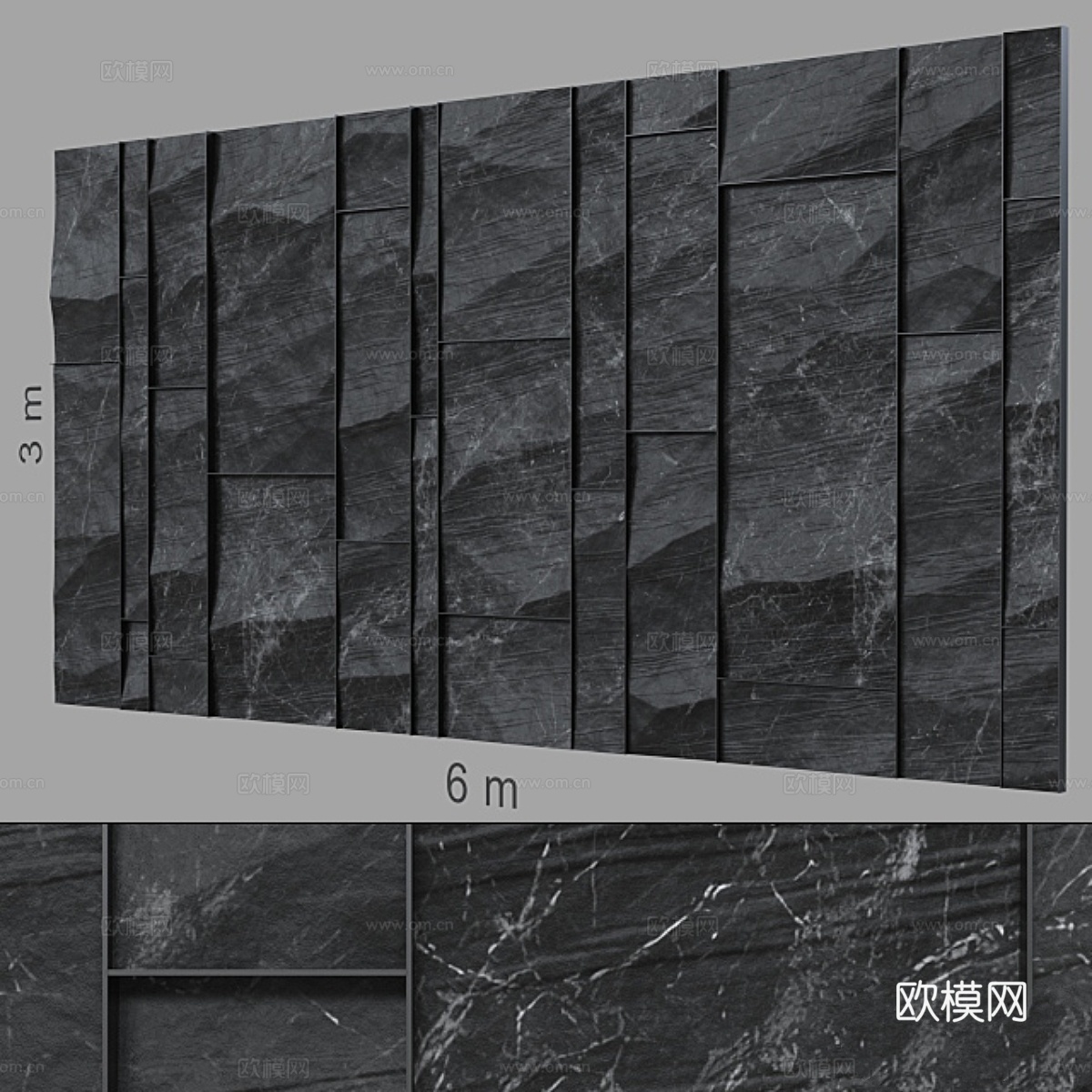 装饰墙 225.3d模型下载